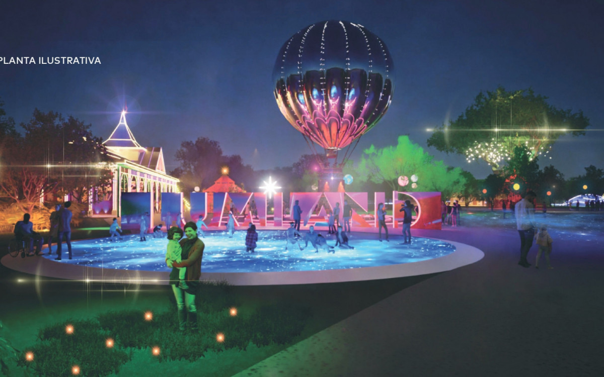 Planta ilustrativa do Lumiland