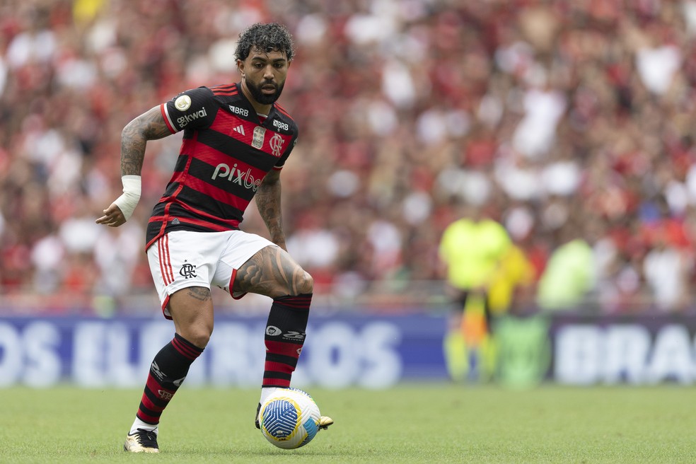 Gabigol fez seu último jogo pelo Flamengo contra o Vitória — Foto: Andre Mourao/AGIF