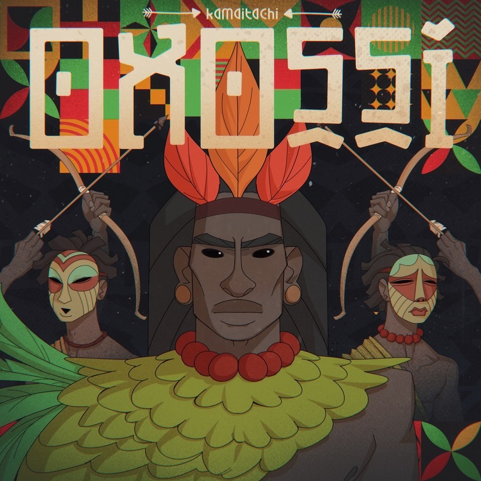 Capa do single ‘Oxóssi’, do cantor e compositor carioca Kamaitachi — Foto: Divulgação